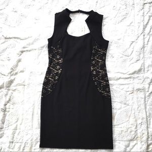 Black dress with lace